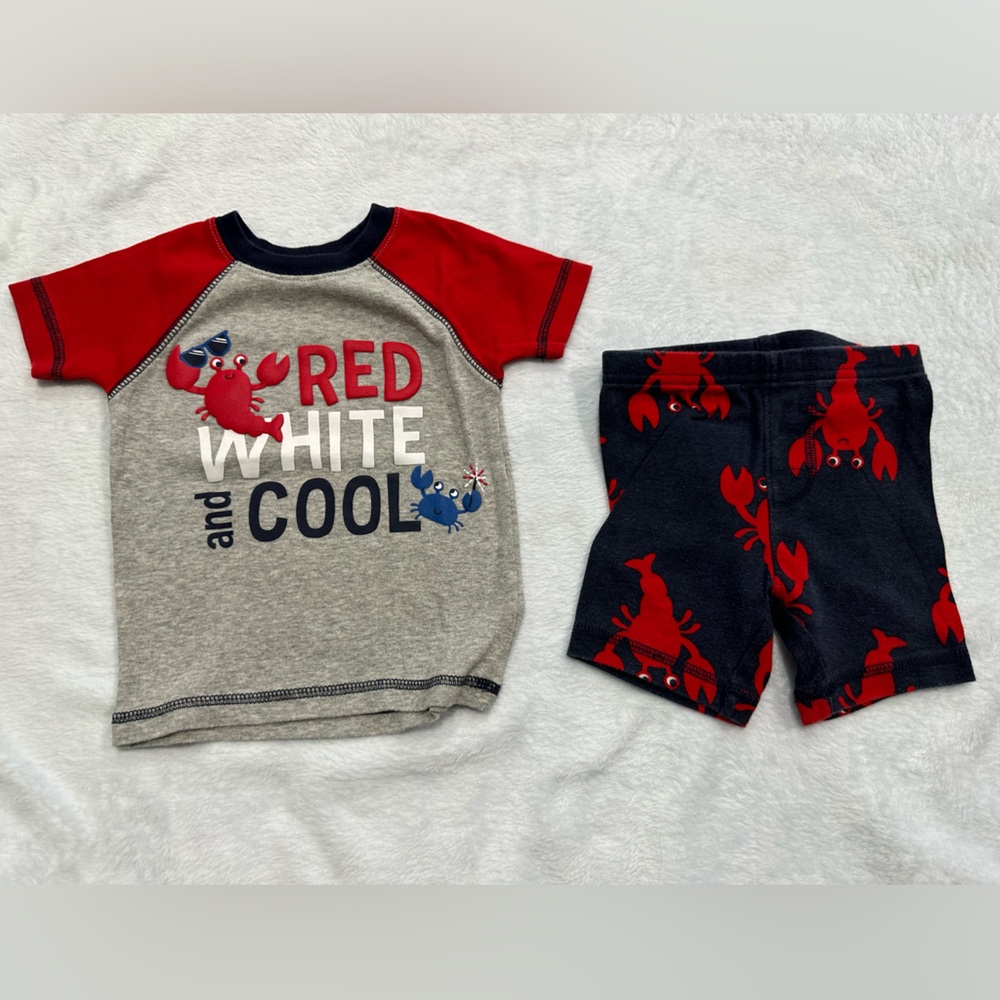 🇺🇸 Carters red white and cool pjs